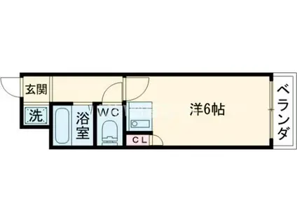 学研CITYCORE(1K/3階)の間取り写真