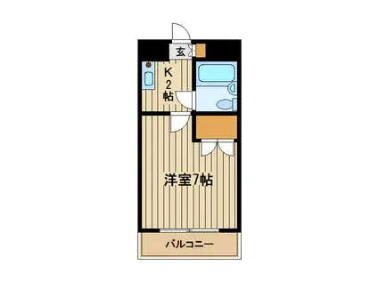 プレール石神井公園(1K/4階)の間取り写真