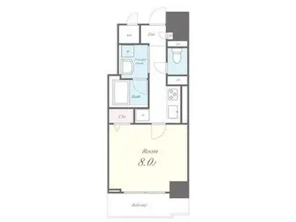 ラ・プレス新栄(1K/5階)の間取り写真