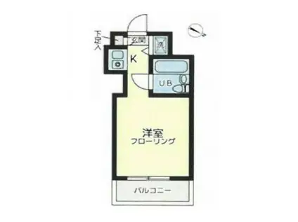 TOP・恵比寿(ワンルーム/3階)の間取り写真