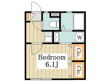 エルシア西永福(1K/4階)の間取り写真