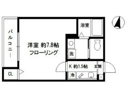 アミル中十条(1K/3階)の間取り写真