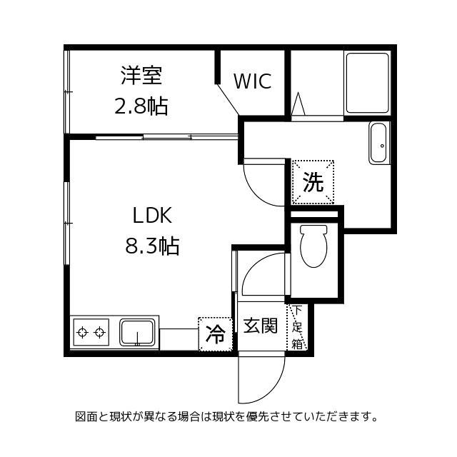 VIOLET星井町(1LDK/1階)の間取り写真