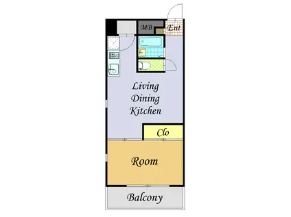 コスモプラザ(1LDK/3階)の間取り写真