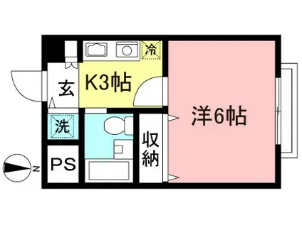 スタンザ経堂(1K/2階)の間取り写真