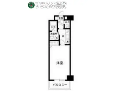 第3OTAビル(1K/5階)の間取り写真