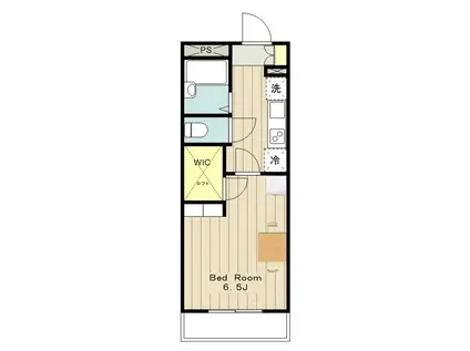 レオパレスサイレンスK(1K/1階)の間取り写真