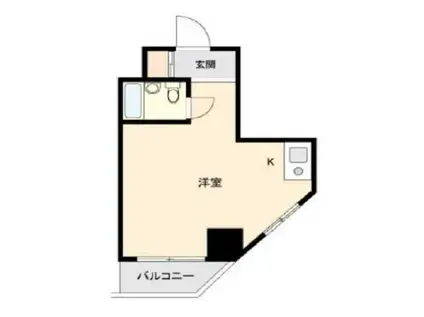 ONE ROOF FLAT(ワンルーム/10階)の間取り写真