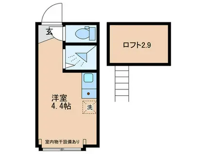アーバンプレイス高田馬場A(ワンルーム/2階)の間取り写真