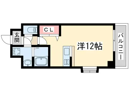 グルーヴ江坂(ワンルーム/5階)の間取り写真