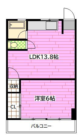 MARIONETTE VIII(1LDK/6階)の間取り写真