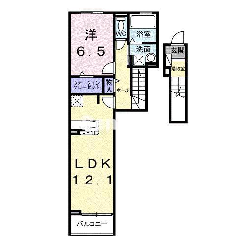 ウェルコナン I(1LDK/2階)の間取り写真