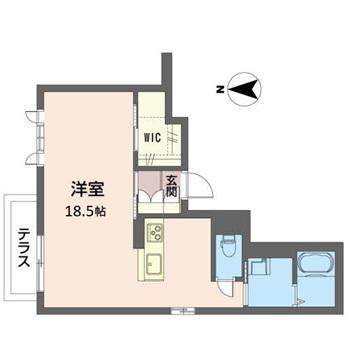 シャーメゾンコア双葉町(ワンルーム/1階)の間取り写真