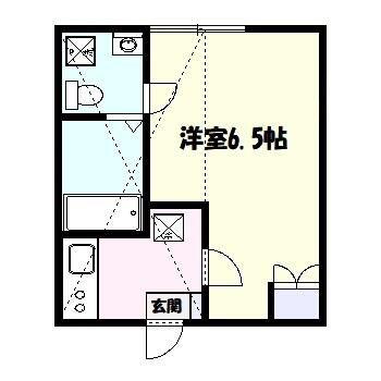 アザーレ・プラネ読売ランド前(1K/2階)の間取り写真