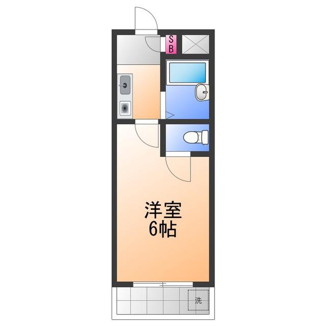 アバンティ貝塚II番館(1K/4階)の間取り写真