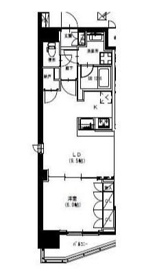 S-RESIDENCE曳舟(1LDK/3階)の間取り写真
