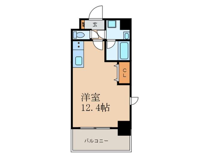 小西マンション(ワンルーム/3階)の間取り写真