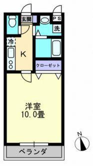LE SOLEIL(1K/3階)の間取り写真