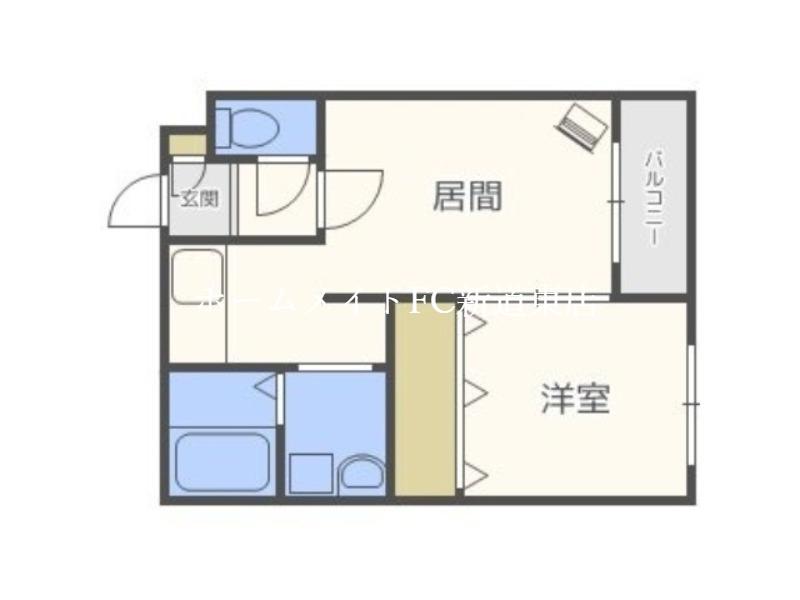  FEERIQUE (1LDK/1階)の間取り写真