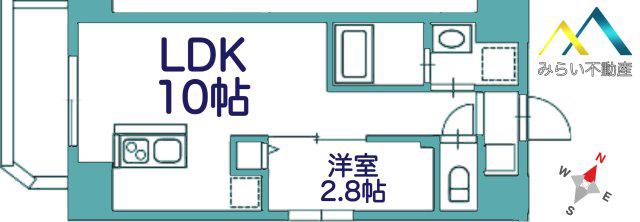 リヴシティ横濱末吉町弐番館(1LDK/6階)の間取り写真