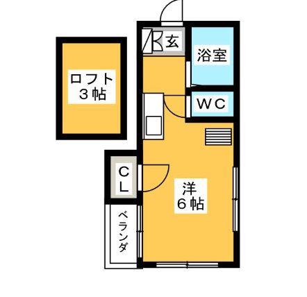 メゾン・サン薬院101(ワンルーム/1階)の間取り写真