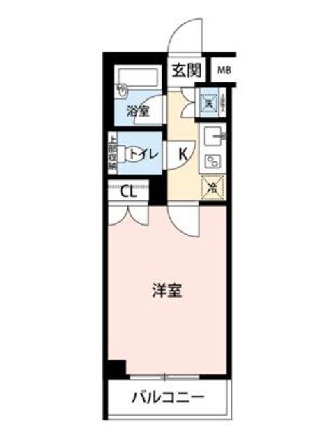 マイナビSTAYミライエ川崎溝の口(1K/2階)の間取り写真