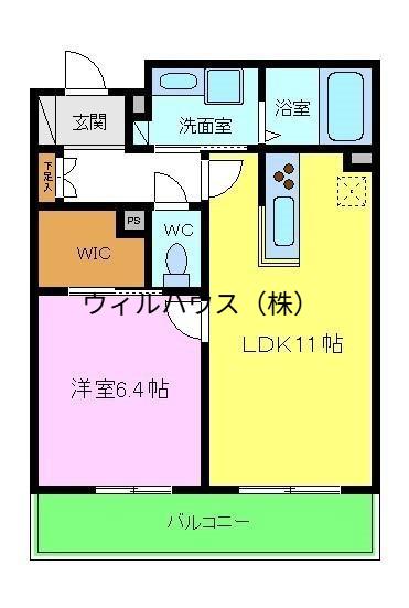 BENEVOLENCE三国ケ丘(1LDK/2階)の間取り写真
