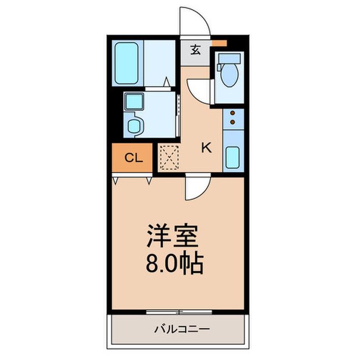 スターヒルズ(1K/1階)の間取り写真