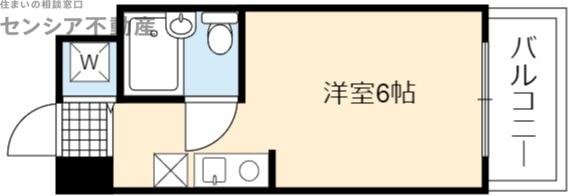 アクティブ城東(1K/2階)の間取り写真