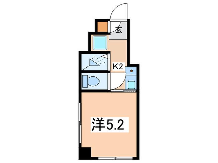 ATTIC天王町(ワンルーム/4階)の間取り写真