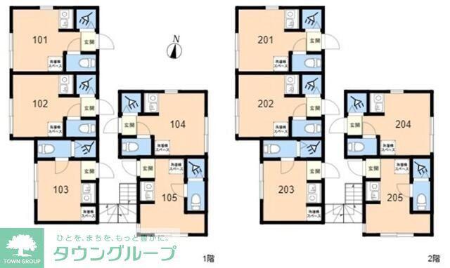 TOKYOβ大宮(ワンルーム/2階)の間取り写真