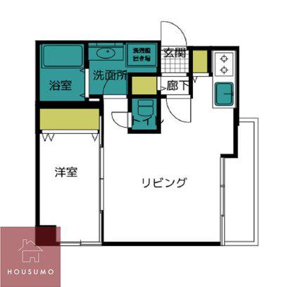 BEEHIVE吹田駅前(1LDK/6階)の間取り写真