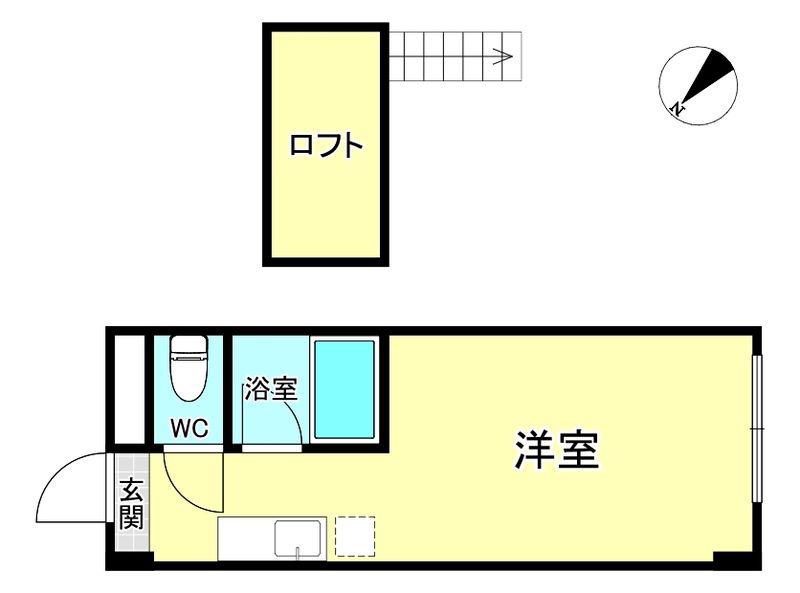キャニオンクルーズ(ワンルーム/1階)の間取り写真