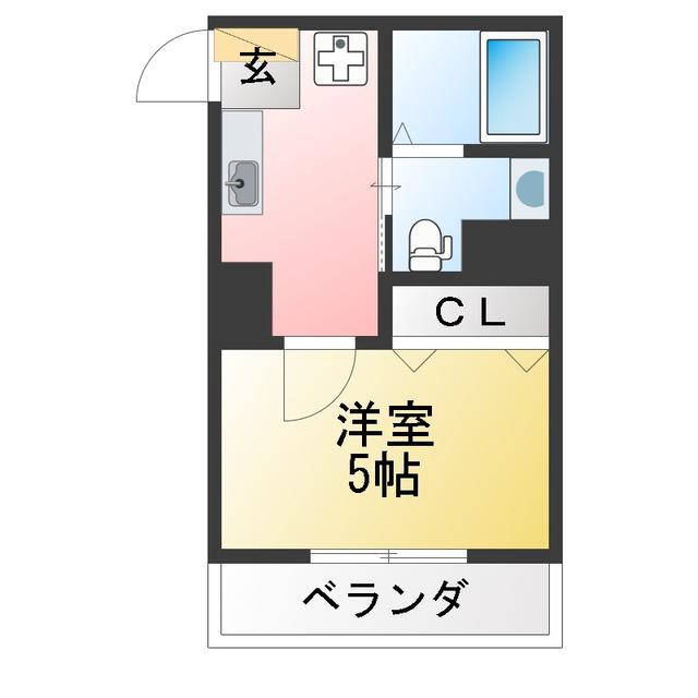 ソルジェンテ溝の口(1K/6階)の間取り写真