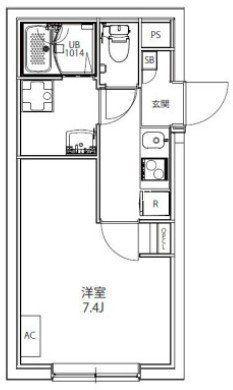 MAXIV CITY南品川(1K/5階)の間取り写真
