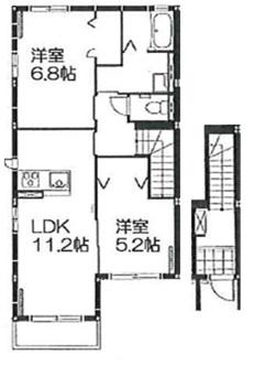 ブランメゾン(2LDK/2階)の間取り写真