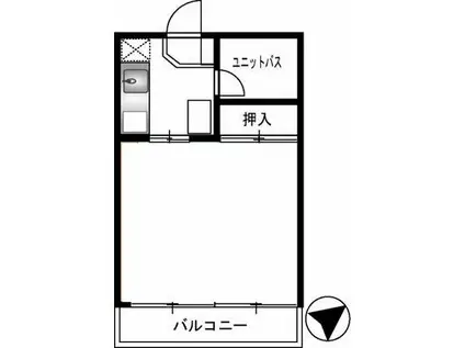 マンションストーク(1K/3階)の間取り写真
