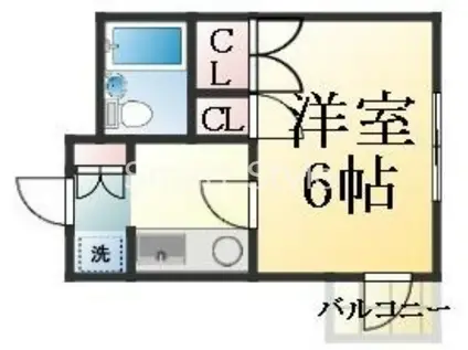立花第IIマンション(1K/1階)の間取り写真