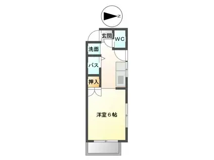 ふじよしマンション(1K/5階)の間取り写真