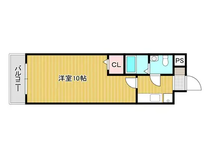エル片野II(1K/9階)の間取り写真