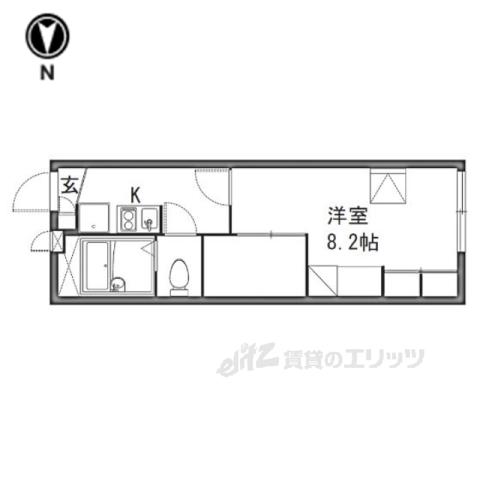 レオパレス境橋(1K/2階)の間取り写真