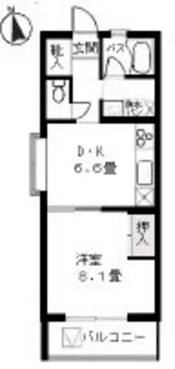 バードタウン8番館 2階階 間取り