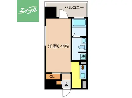 レジデンス古町(ワンルーム/7階)の間取り写真