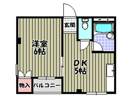 シャトレS・I狭山(1DK/3階)の間取り写真