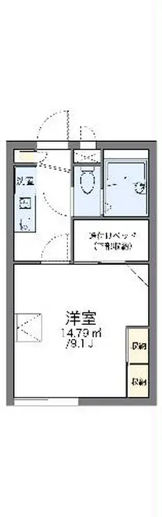 レオパレスキャピタルハイツ 1階階 間取り