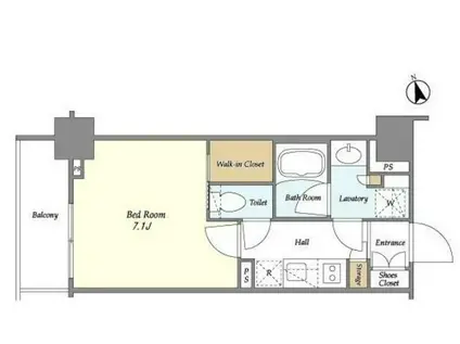 BLUROCK青葉台 ブルロック青葉台(1K/3階)の間取り写真