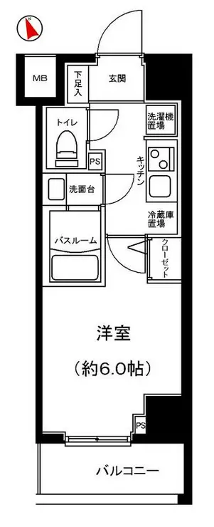 アイル横浜ノースツインズI 6階階 間取り