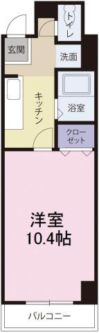 メゾン南昭和(1K/2階)の間取り写真
