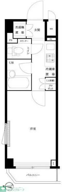 ルーブル蒲田南六番館 4階階 間取り