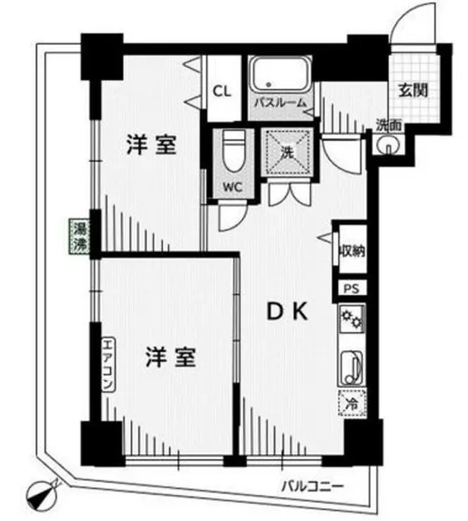 シャトレー五反田 7階階 間取り